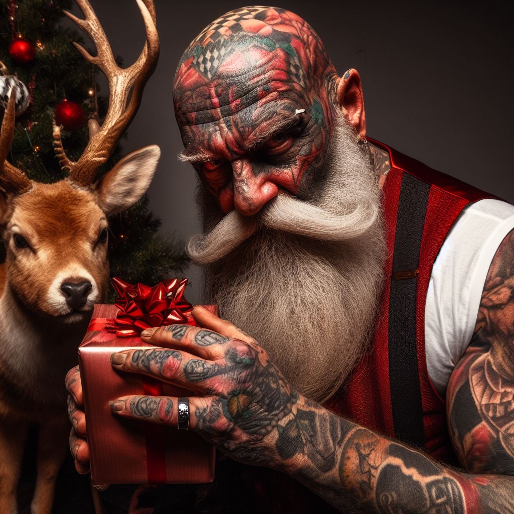 Babbo Natale tatuato