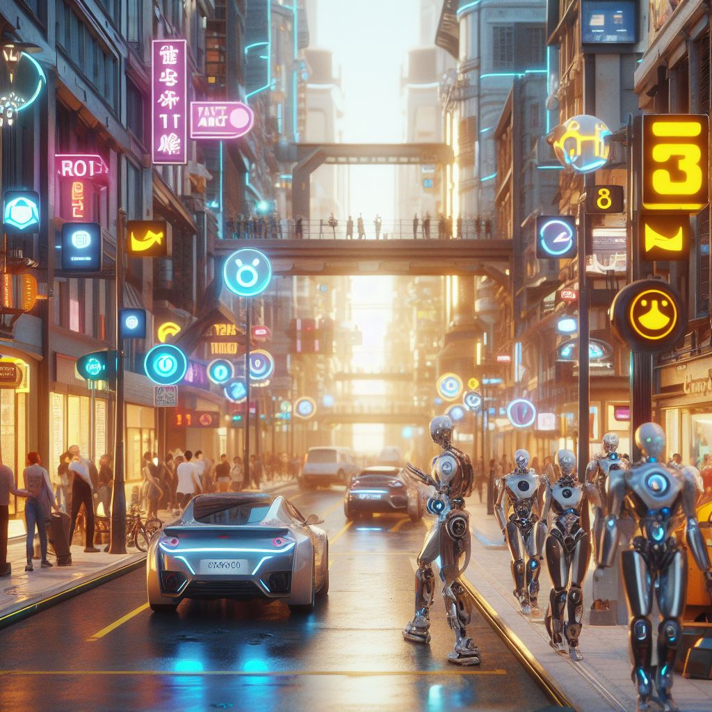 robot in bit street