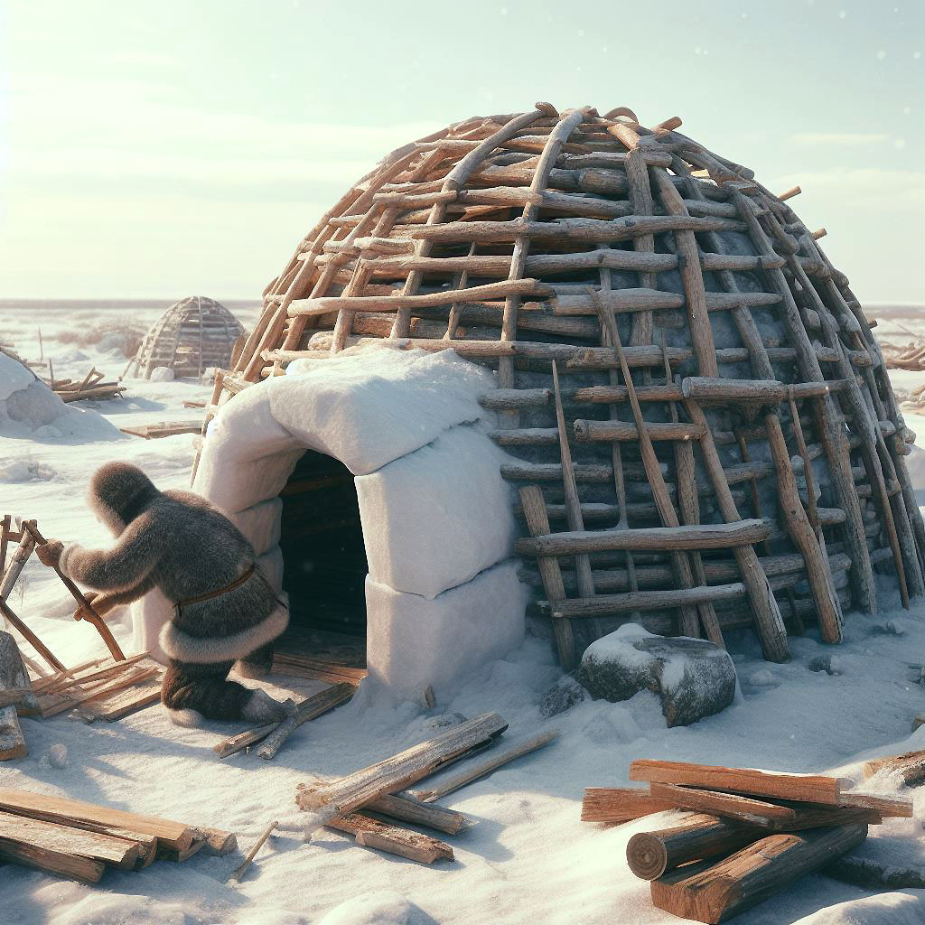 igloo di legno