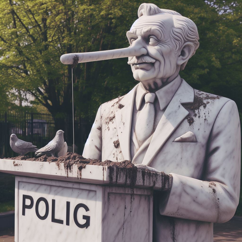 statua dedicata al politico