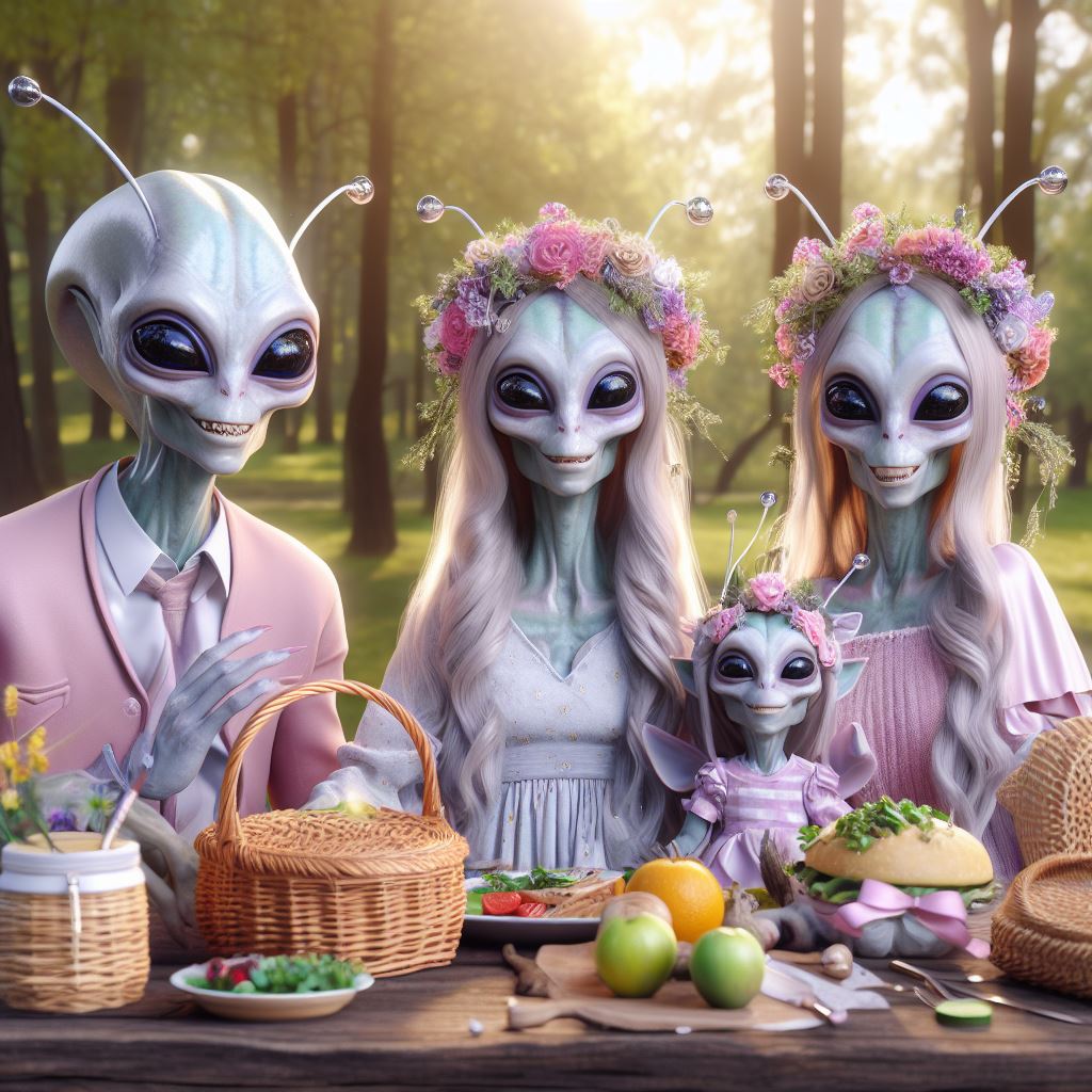 alieni fanno un picnic