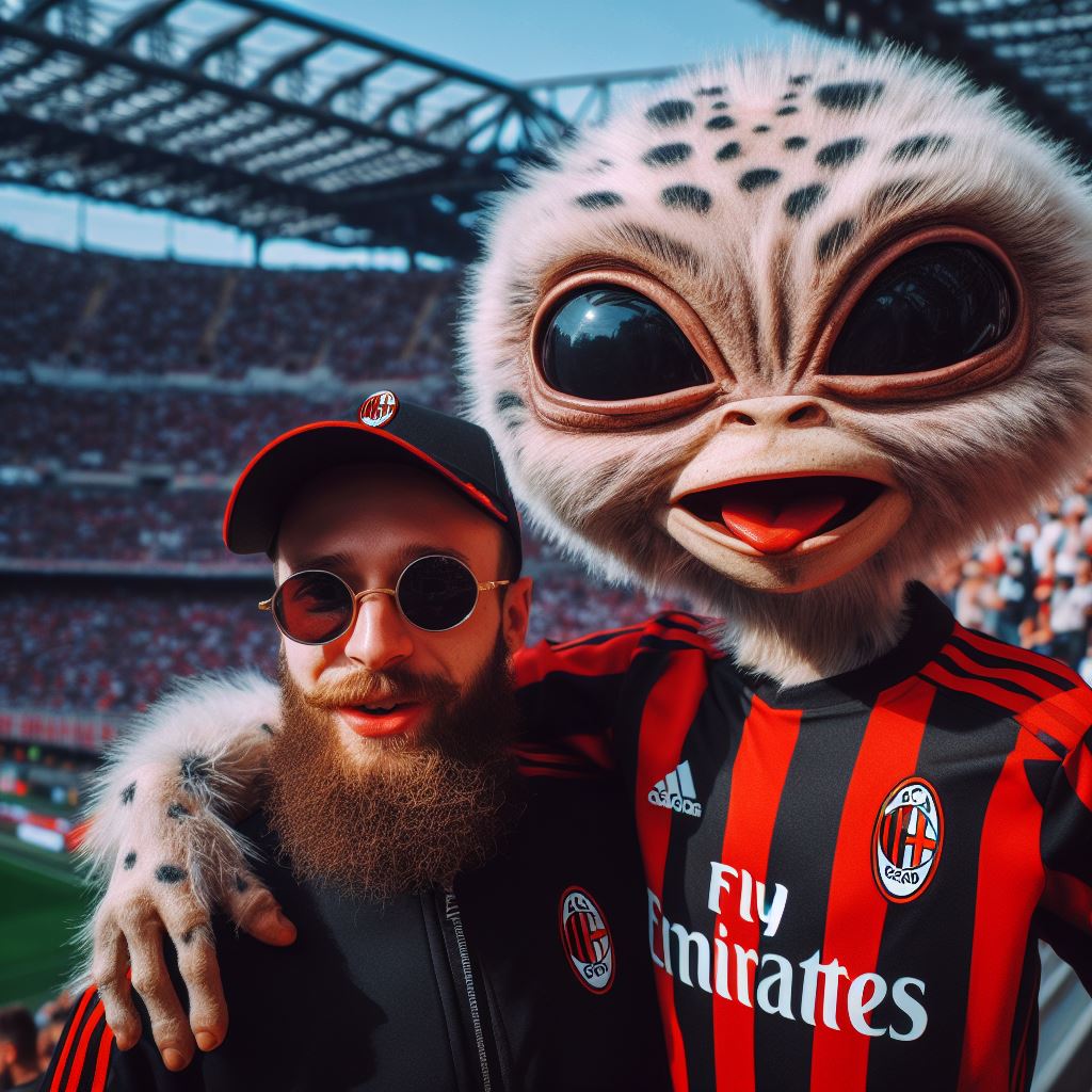 tifoso alieno del Milan