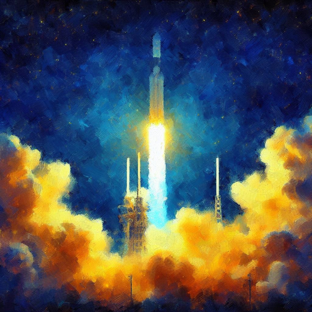 decollo navicella spaziale