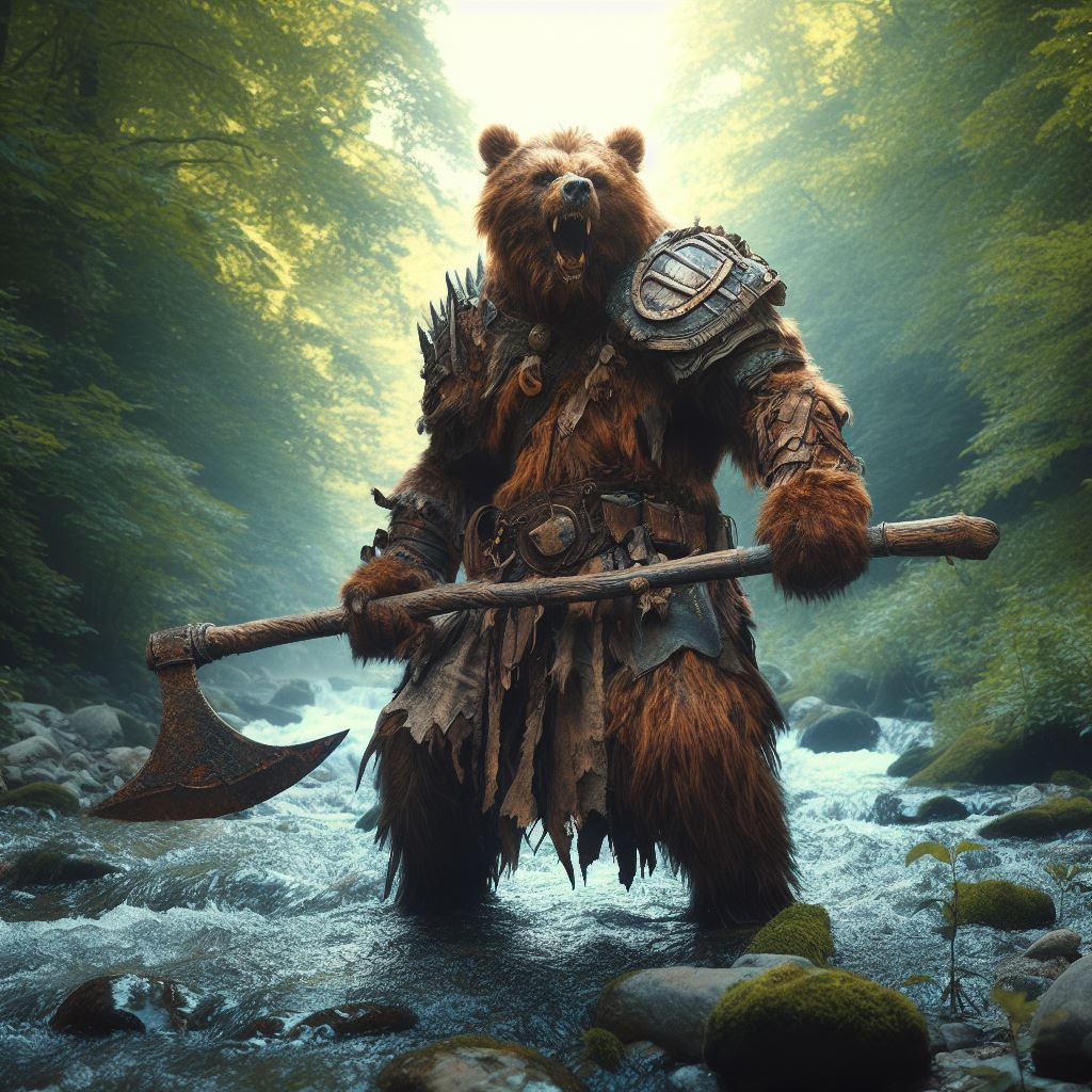 guerriero orso umanoide