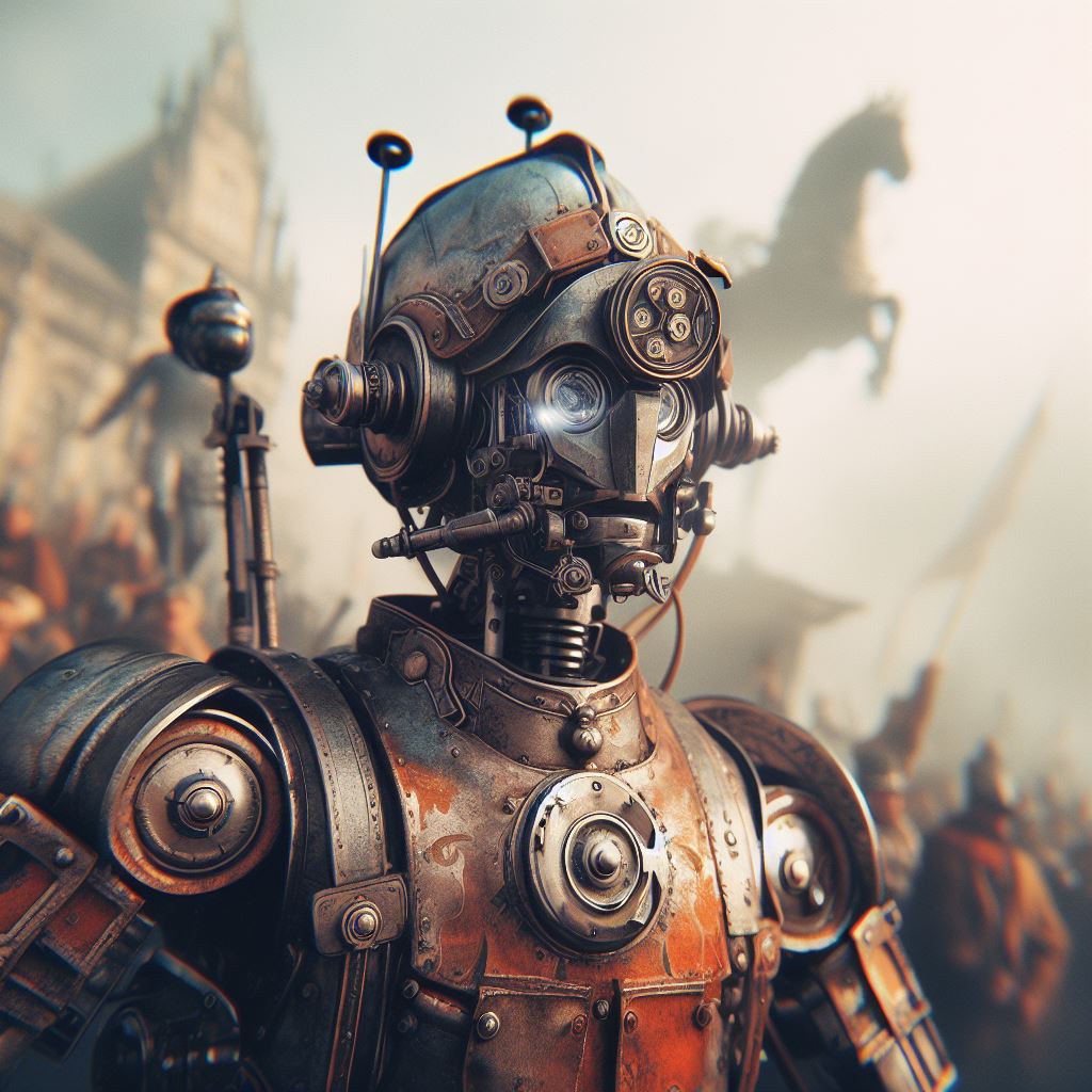 robot soldato rinascimentale