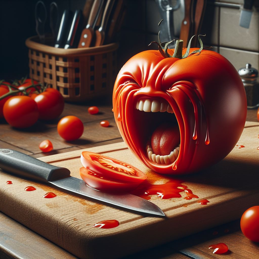 Pomodoro disperato e piangente