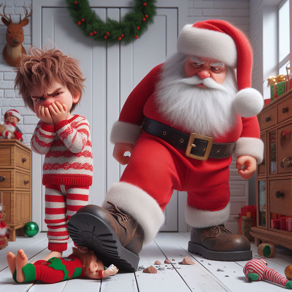 Babbo Natale arrabbiato